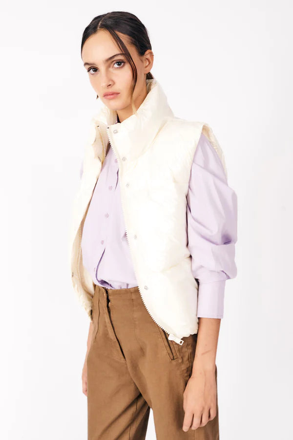 Marmi Puffer Gilet - Off White