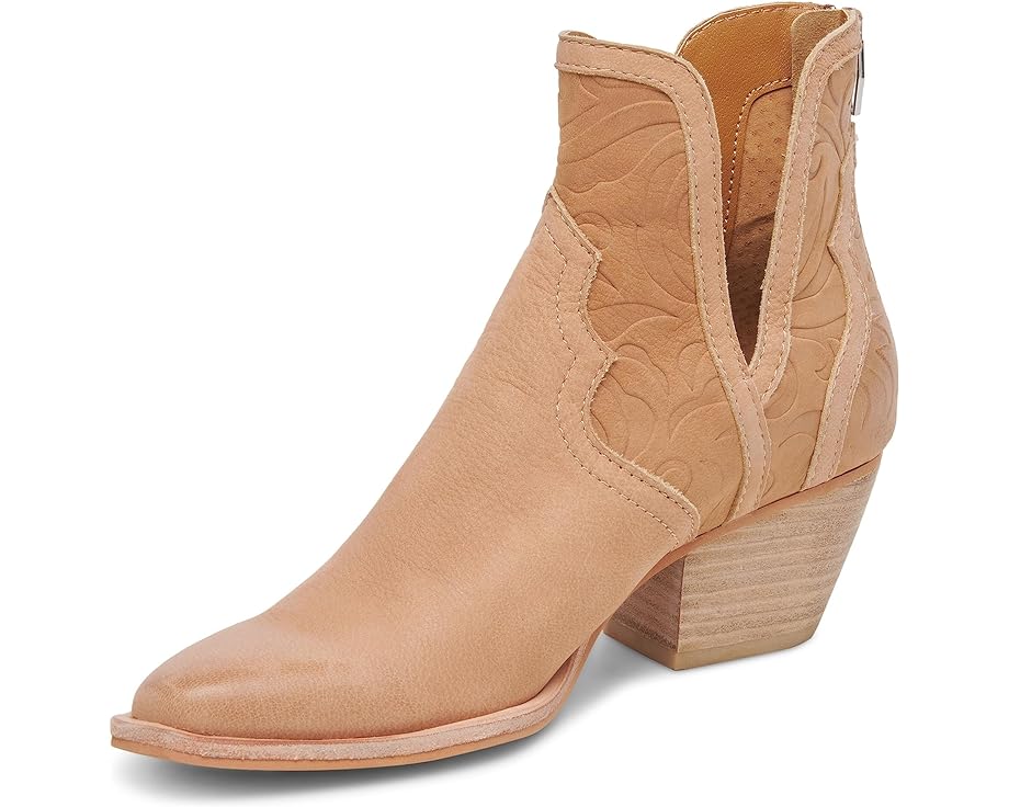 Silvan Bootie - Toffee Tooled Nubuck