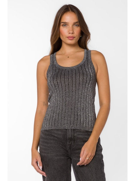 Caryn Shimmer Knit Top