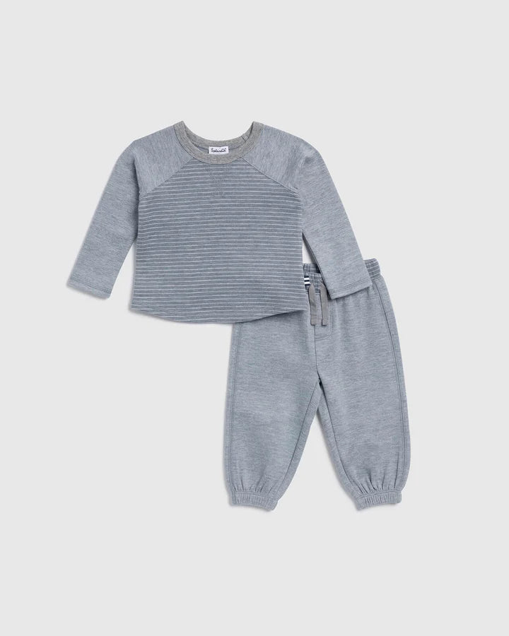 Splendid I Infant Boy Striped Raglan Long Sleeve Set