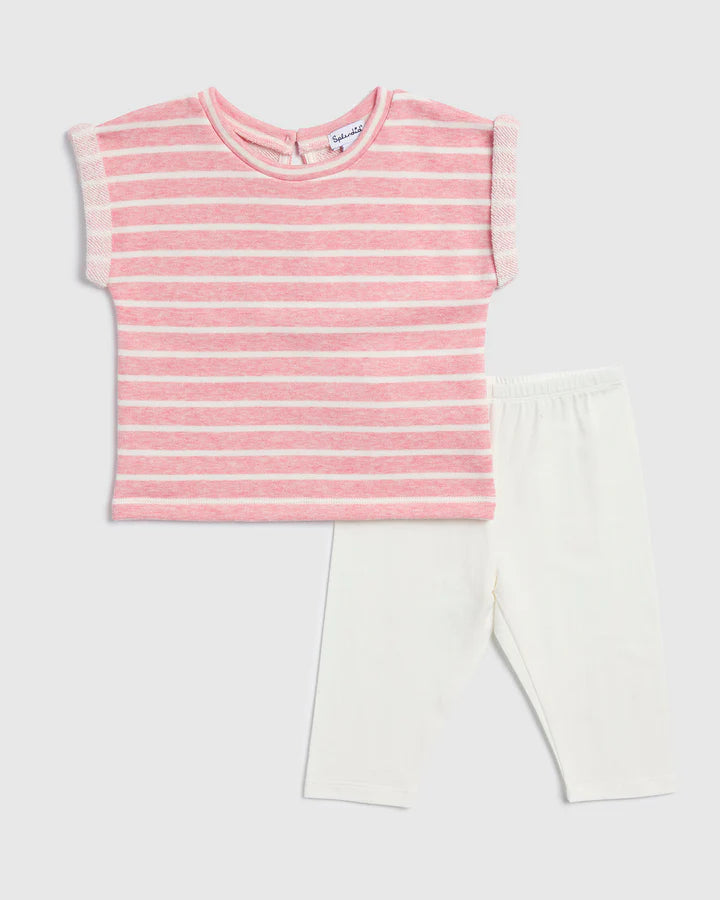 Splendid I Broadwalk Stripe Short Sleeve Set