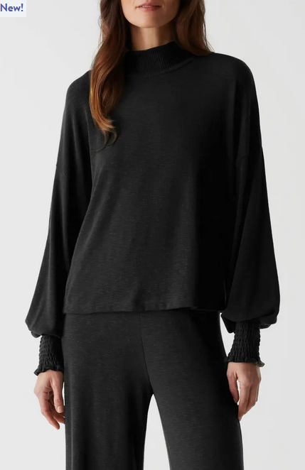 Lila Mock Neck Top