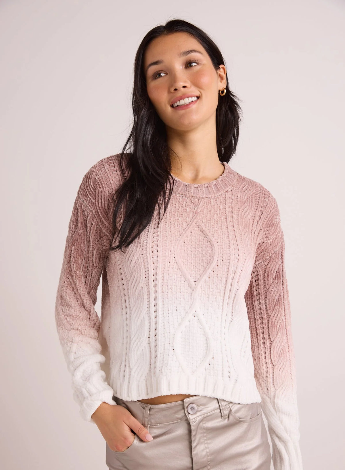 Cable Crew Neck Sweater