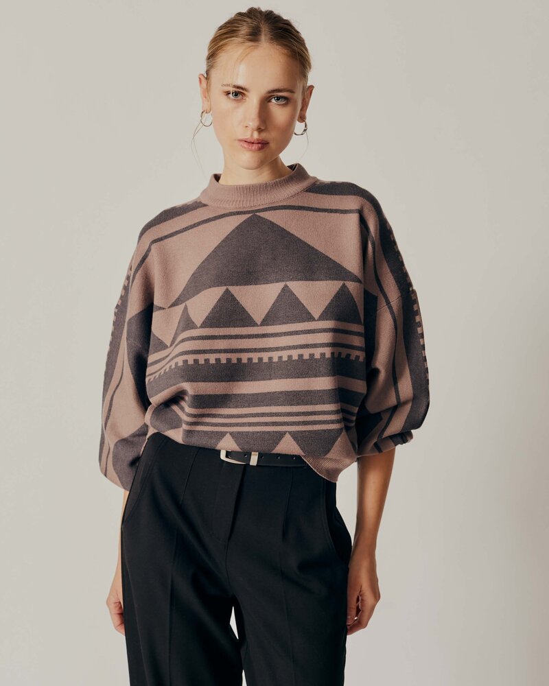 Dianthus Color Block sweater