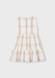 Mayoral I Linen Check Dress