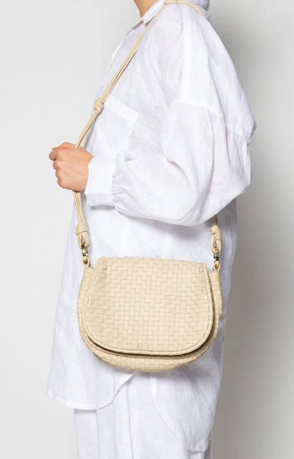 Cleobella I Delphine Woven Saddle Bag