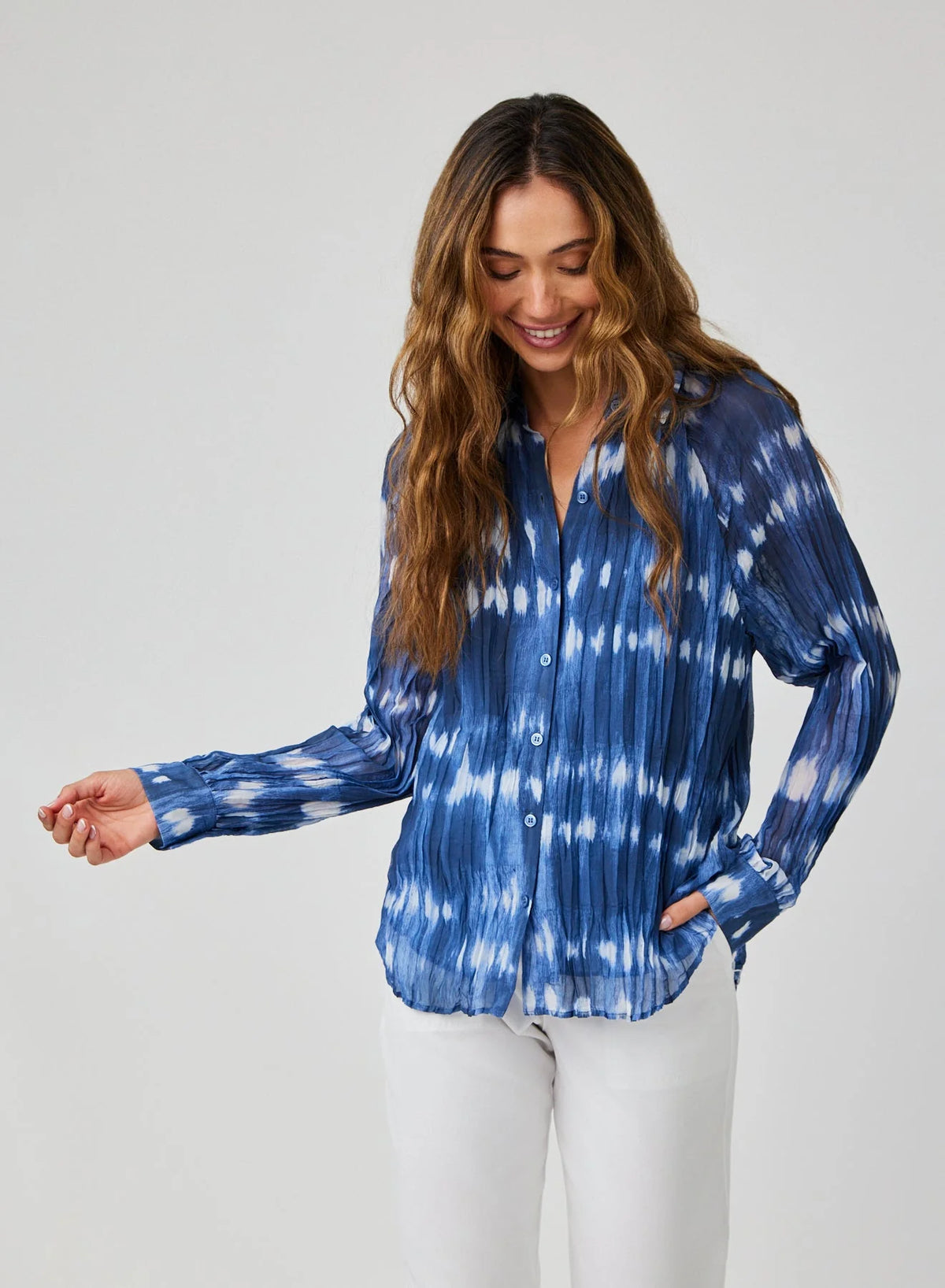 Bella Dahl I Pleated Raglan Sleeve Shirt